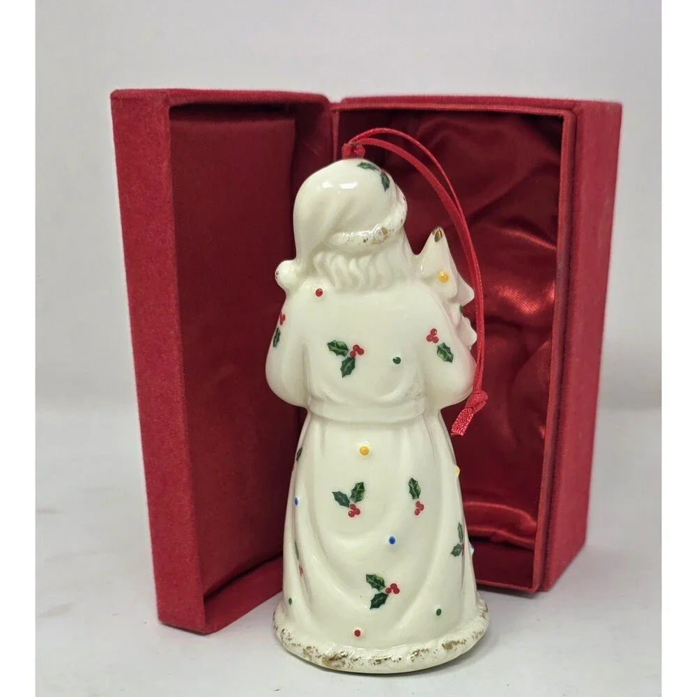 Santa Claus Formalities Baum Bros Holly Collection Porcelain Figurine Ornament